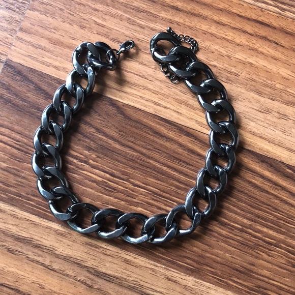 Silver chain necklace choker - Picture 4 of 4